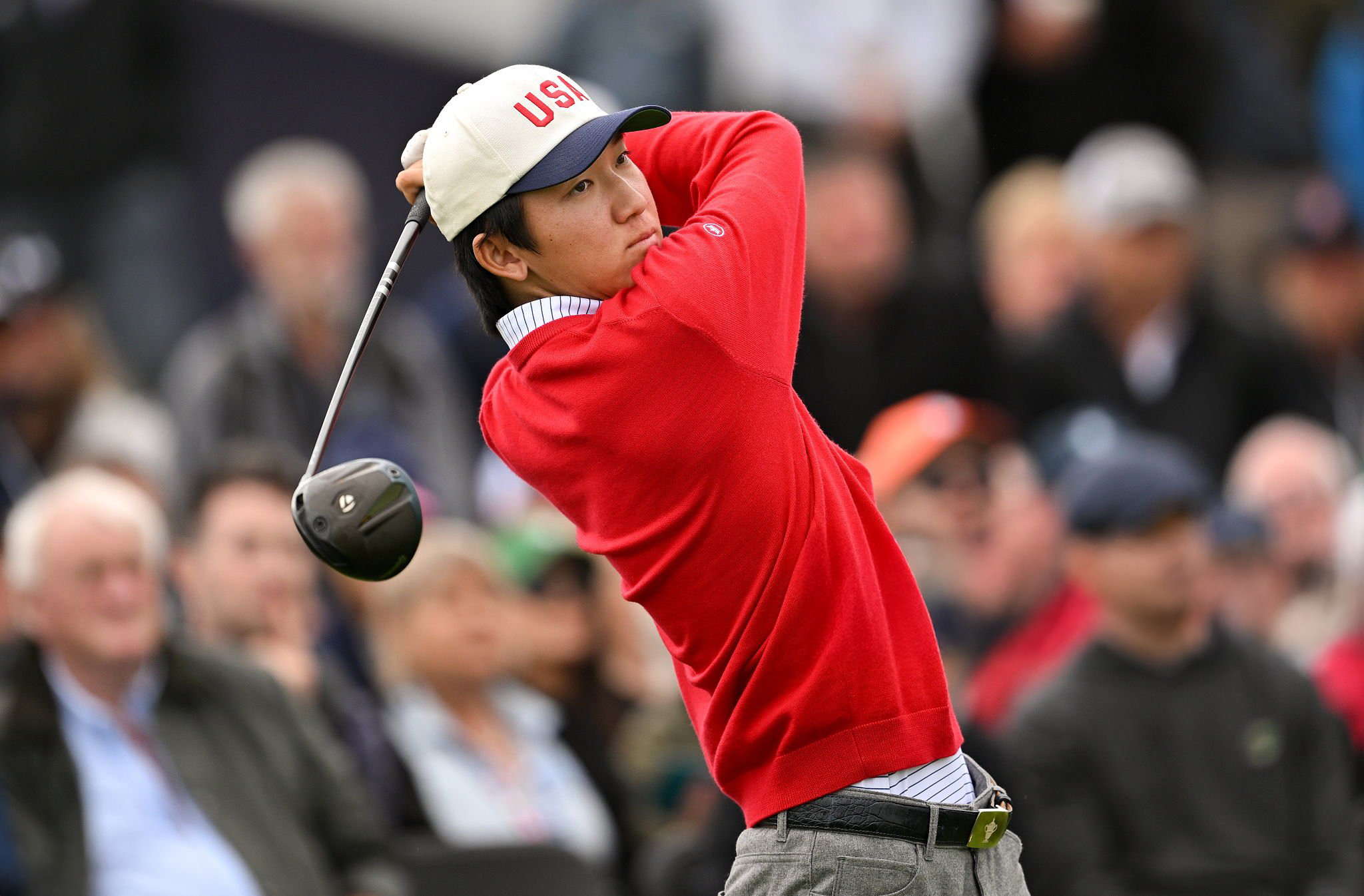 Jay Leng competing in elite amateur golf