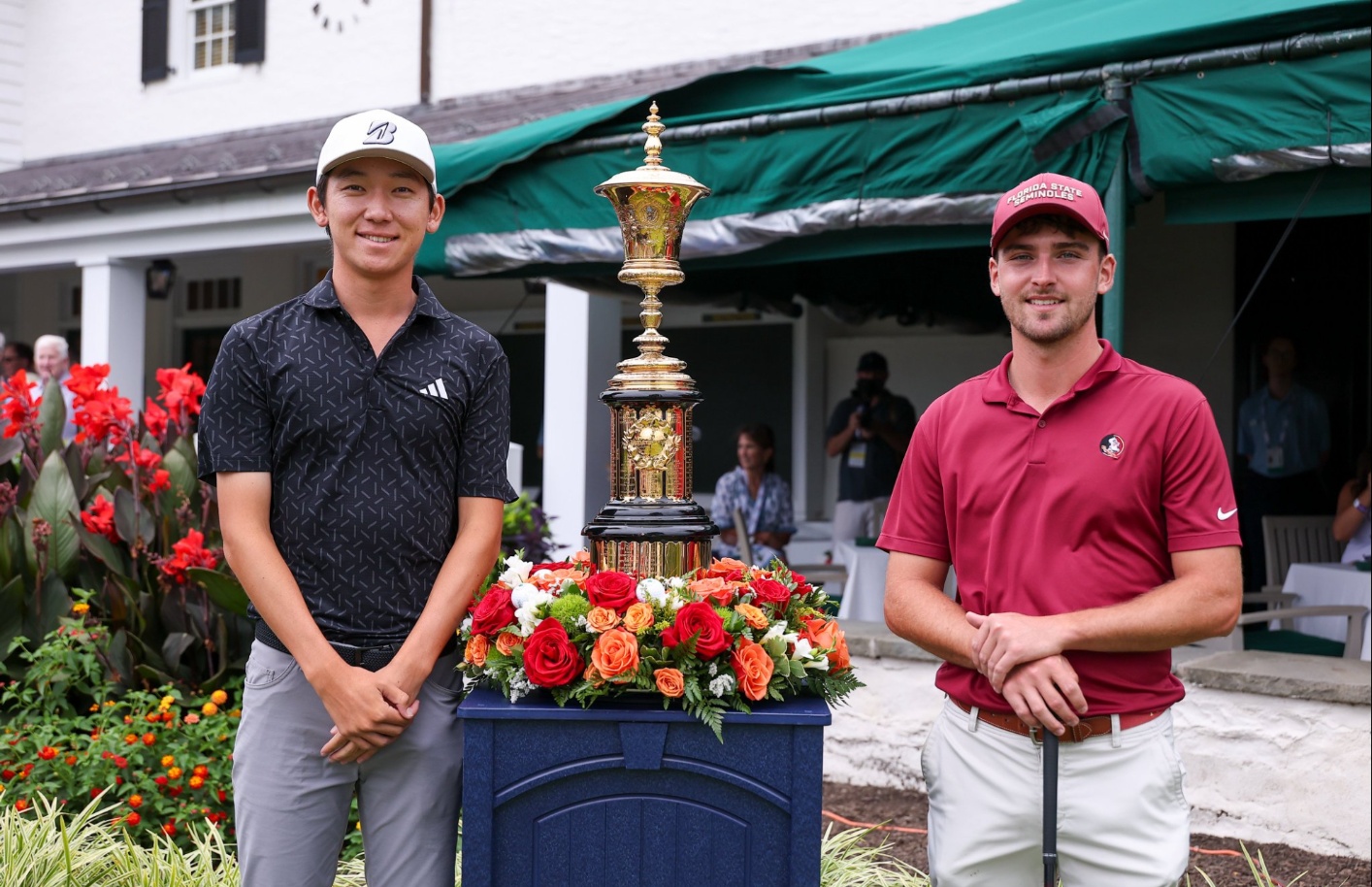 Jay Leng at the U.S. Amateur runner-up presentation