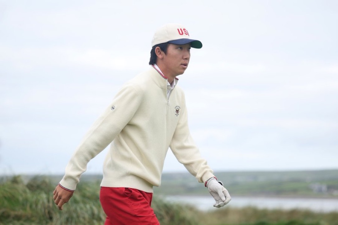Jay Leng during Walker Cup competition