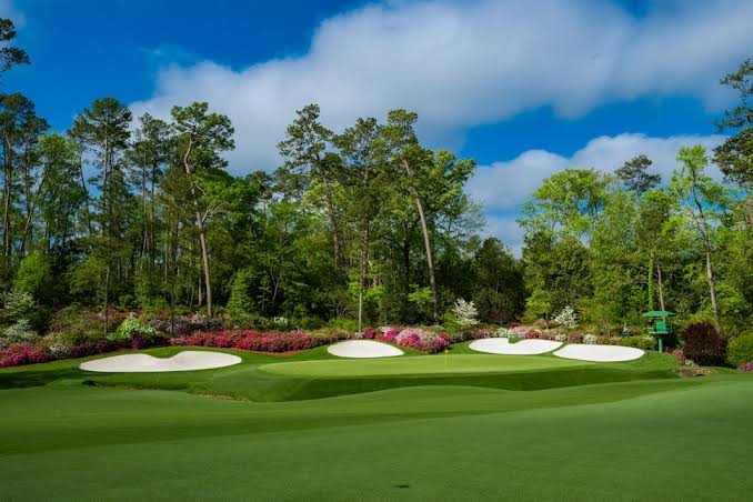 Augusta National golf course during Masters season