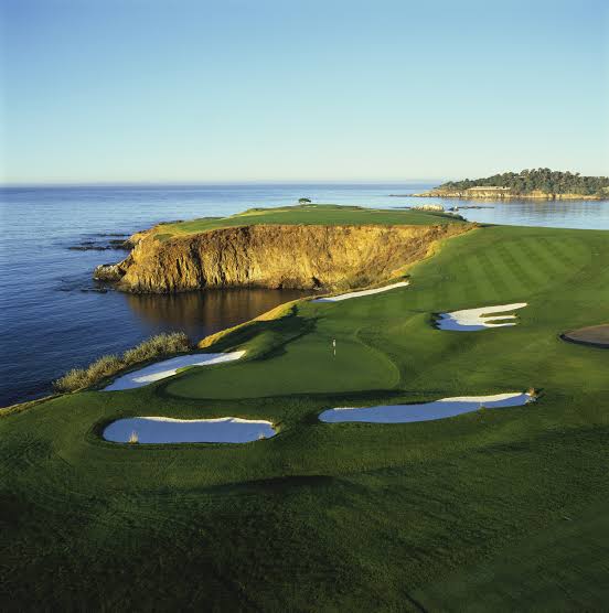 Pebble Beach Golf Links on the California coast